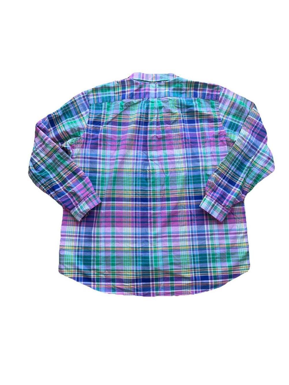 Polo Ralph Lauren Blue Pink Green Plaid Button Down Shirt Men’s 3XB NWT $125 - Picture 5 of 5